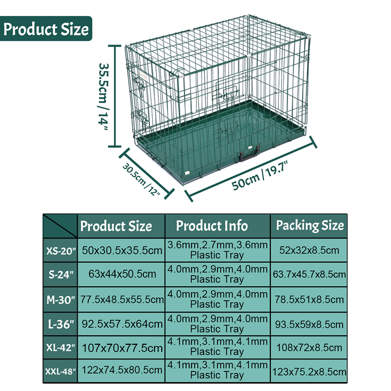 Összecsukható huzalfém kutya ketrec Összecsukható huzalfém kutya ketrec
