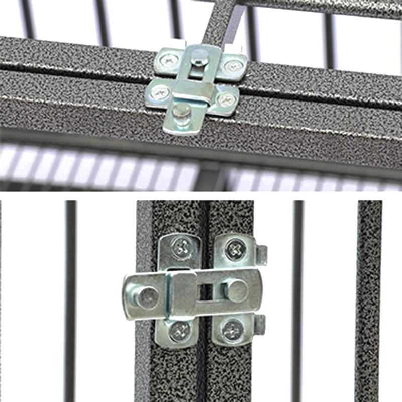 Nyissa meg a nyitott felső nehéz cső fém kutya ketrecét Nyissa meg a nyitott felső nehéz cső fém kutya ketrecét