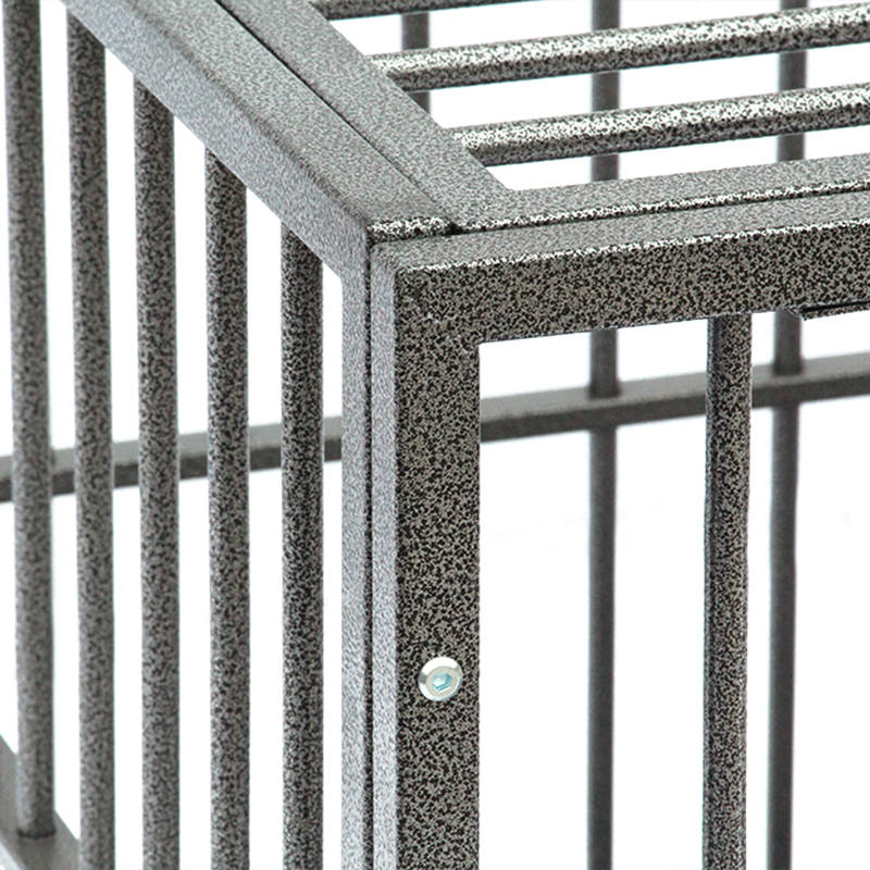 Nyissa meg a nyitott felső nehéz cső fém kutya ketrecét Nyissa meg a nyitott felső nehéz cső fém kutya ketrecét