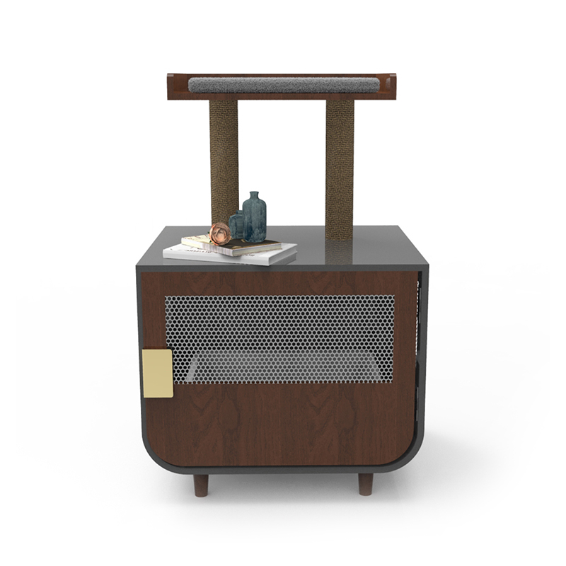 Fa rejtett mosdó bútorok macska ketrec alom szekrényekkel