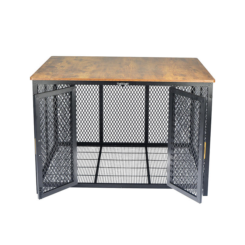 Nyitott legjobban nagy teherbírású fa bútor stílusú kutya ketrec Nyitott legjobban nagy teherbírású fa bútor stílusú kutya ketrec