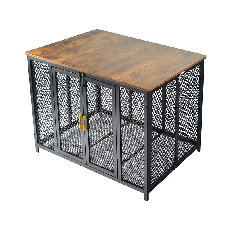 Nyitott legjobban nagy teherbírású fa bútor stílusú kutya ketrec Nyitott legjobban nagy teherbírású fa bútor stílusú kutya ketrec