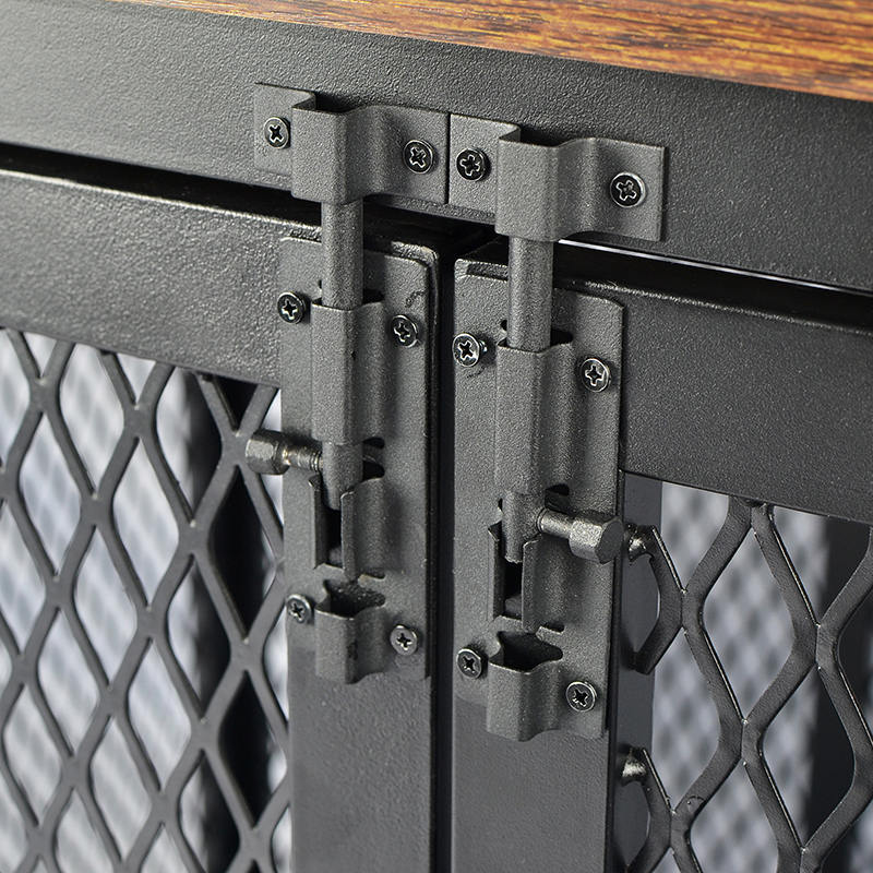 Nyitott legjobban nagy teherbírású fa bútor stílusú kutya ketrec Nyitott legjobban nagy teherbírású fa bútor stílusú kutya ketrec