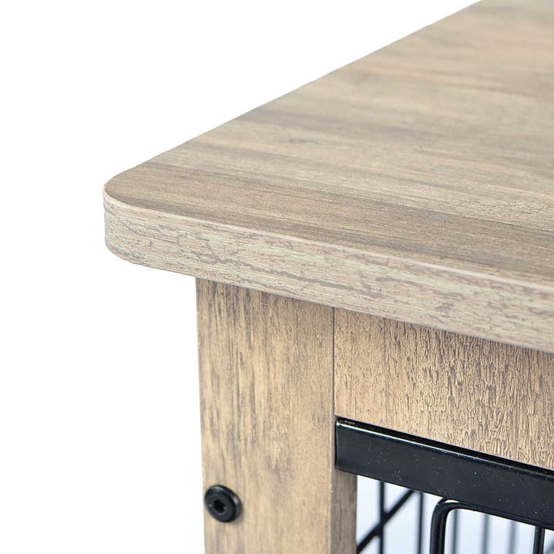 Elefántcsont beltéri nagy fa bútor stílusú fém kutya láda Elefántcsont beltéri nagy fa bútor stílusú fém kutya láda