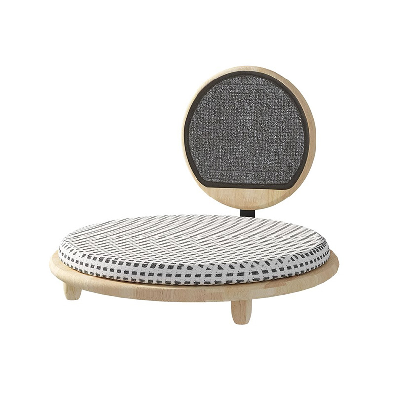 Szilárd fa, hangulatos macskaágy fészek karcoló táblával