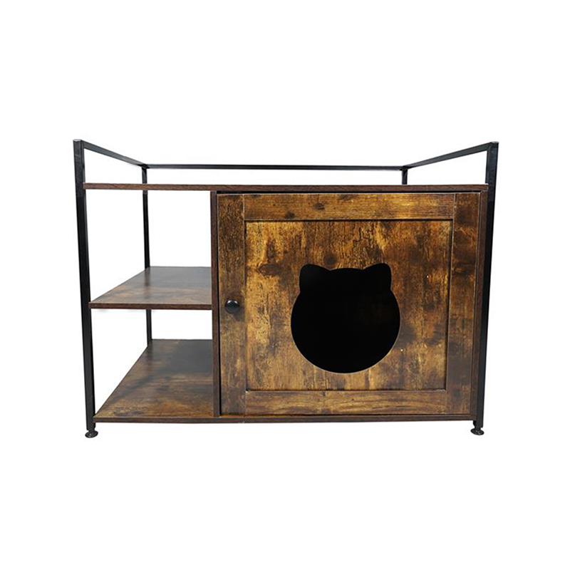 Bútor stílusú macskák ketrec tárolópolc alom szekrényével Bútor stílusú macskák ketrec tárolópolc alom szekrényével