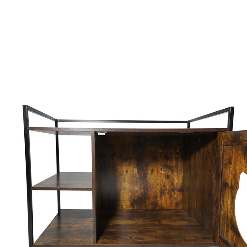 Bútor stílusú macskák ketrec tárolópolc alom szekrényével Bútor stílusú macskák ketrec tárolópolc alom szekrényével