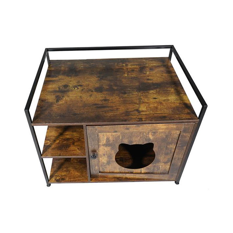 Bútor stílusú macskák ketrec tárolópolc alom szekrényével Bútor stílusú macskák ketrec tárolópolc alom szekrényével