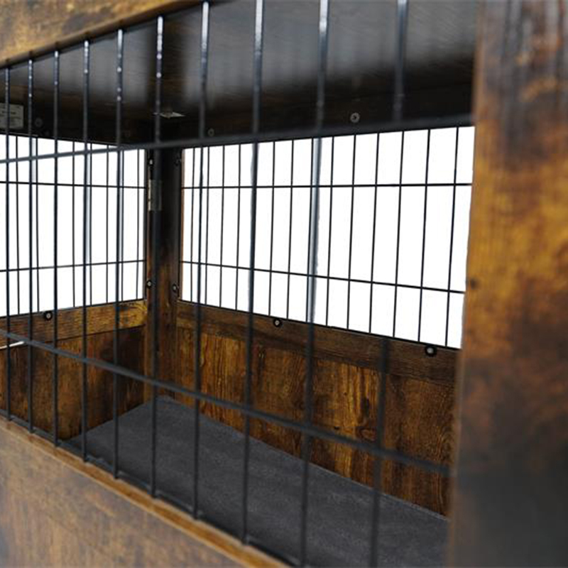 Bútor stílusú fa fém kutya ketrec kis állatok számára Bútor stílusú fa fém kutya ketrec kis állatok számára